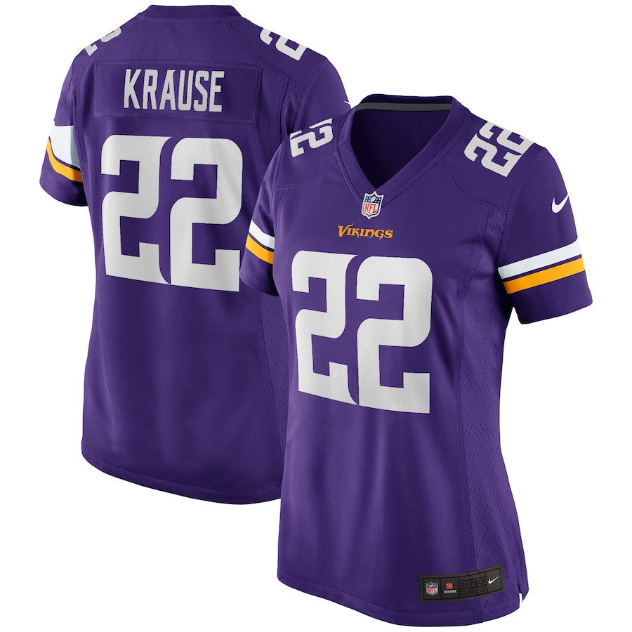 Paul Krause 22 Minnesota Vikings Women Game Retired Jersey - Purple JS9738 nicesnker