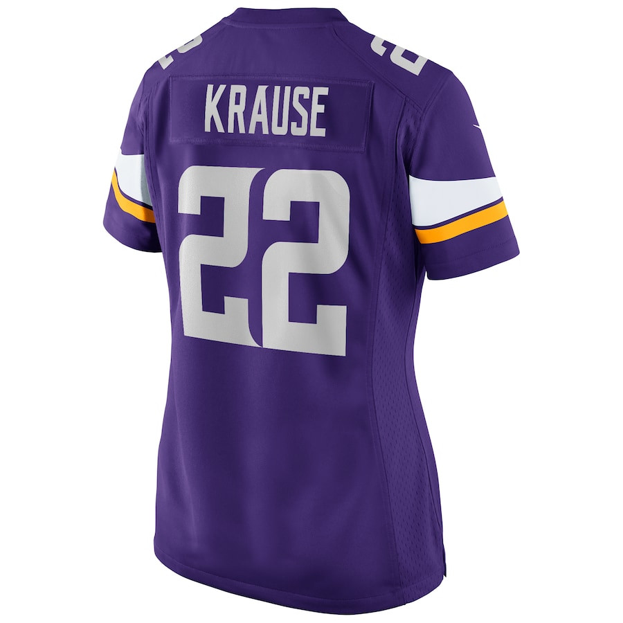 Paul Krause 22 Minnesota Vikings Women Game Retired Jersey - Purple JS9738 nicesnker - Image 3