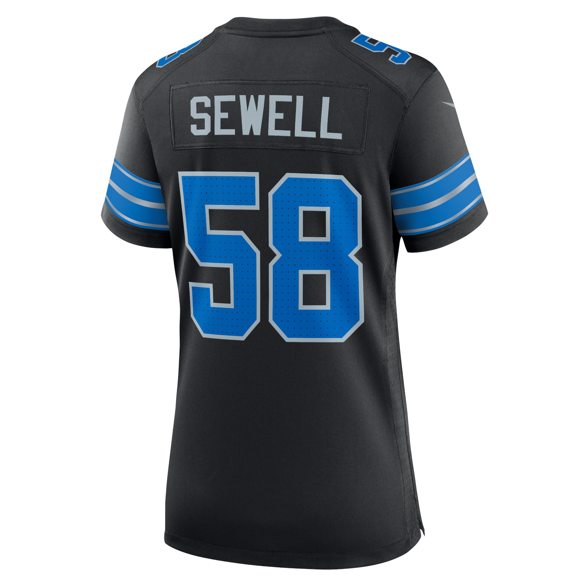 Penei Sewell 58 Detroit Lions Women's Alternate Game Jersey - Black JS8922 nicesnker - Image 3