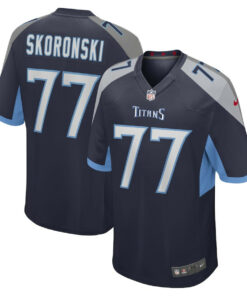Peter Skoronski 77 Tennessee Titans Game Men Jersey - Navy JS9029 nicesnker