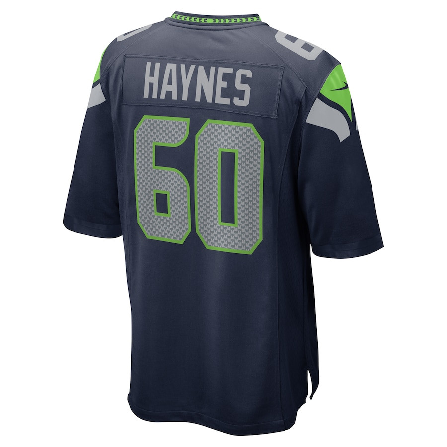 Phil Haynes 60 Seattle Seahawks Men Game Jersey - College Navy JS1658 nicesnker - Image 3