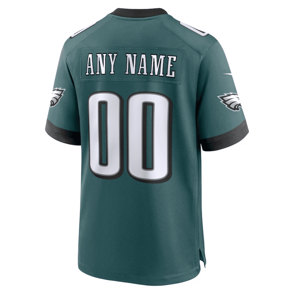 Philadelphia Eagles NFC Championship Patch Game Men Custom Jersey - Midnight Green JS3634 nicesnker - Image 3