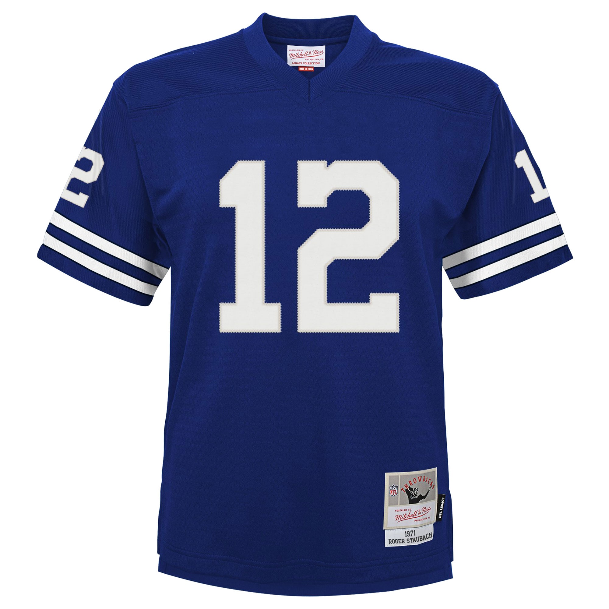 Preschool Dallas Cowboys Roger Staubach Mitchell & Ness Navy 1971 Retired Player Legacy Jersey JS4533 nicesnker - Image 2
