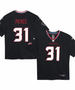 Preschool Houston Texans Dameon Pierce Navy Game Jersey JS3065 nicesnker