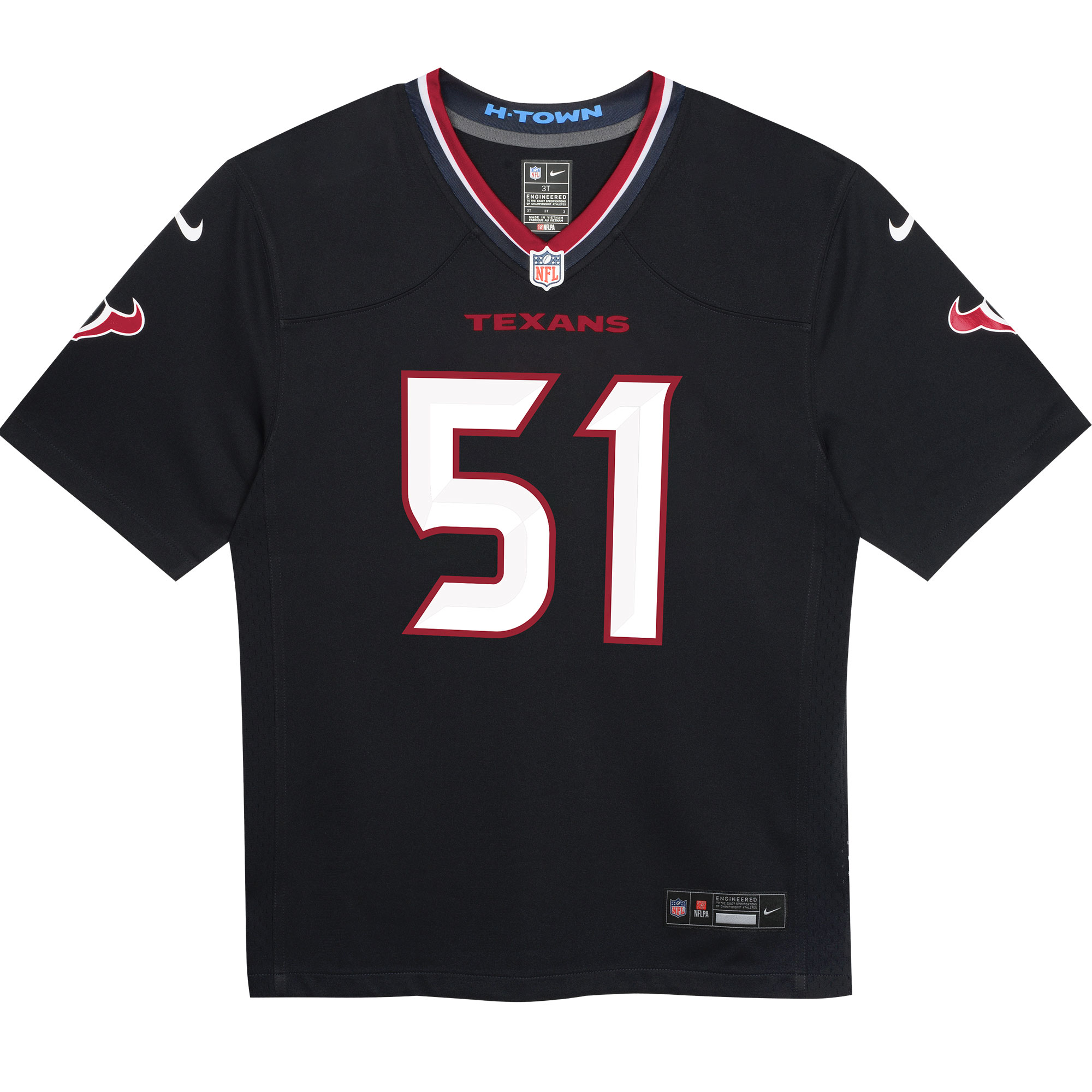 Preschool Houston Texans Will Anderson Jr. Navy Game Jersey JS7596 nicesnker - Image 2