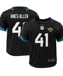 Preschool Jacksonville Jaguars Josh Hines-Allen Black Alternate Player Game Jersey JS1149 nicesnker