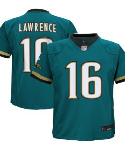 Preschool Jacksonville Jaguars Trevor Lawrence Teal Prowler Throwback Player Game Jersey JS2983 nicesnker