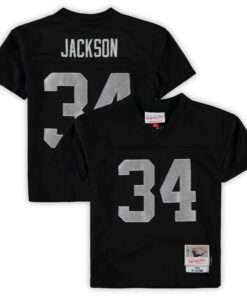 Preschool Las Vegas Raiders Bo Jackson Mitchell & Ness Black 1988 Retired Player Legacy Jersey JS8773 nicesnker