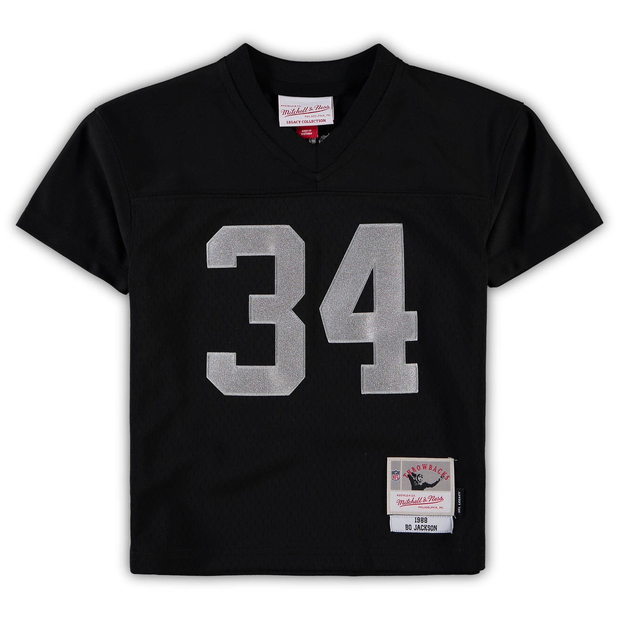 Preschool Las Vegas Raiders Bo Jackson Mitchell & Ness Black 1988 Retired Player Legacy Jersey JS8773 nicesnker - Image 2