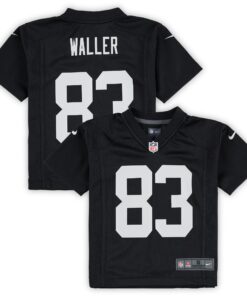 Preschool Las Vegas Raiders Darren Waller Black Game Jersey JS5739 nicesnker