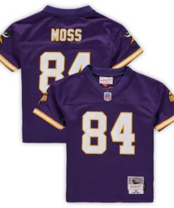 Preschool Minnesota Vikings Randy Moss Mitchell & Ness Purple 1998 Retired Legacy Jersey JS8439 nicesnker