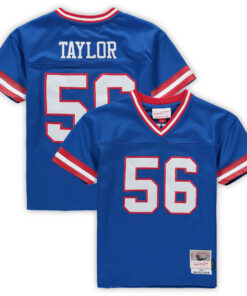 Preschool New York Giants Lawrence Taylor Mitchell & Ness Royal Retired Legacy Jersey JS4714 nicesnker