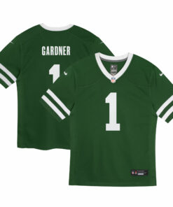 Preschool New York Jets Ahmad Sauce Gardner Legacy Green Game Jersey JS7397 nicesnker
