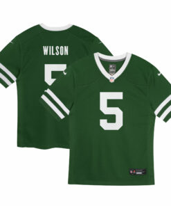 Preschool New York Jets Garrett Wilson Legacy Green Game Jersey JS1223 nicesnker