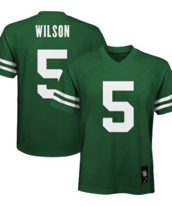 Preschool New York Jets Garrett Wilson Legend Green Player Jersey JS2688 nicesnker