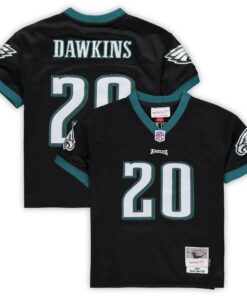 Preschool Philadelphia Eagles Brian Dawkins Mitchell & Ness Black Retired Legacy Jersey JS1205 nicesnker