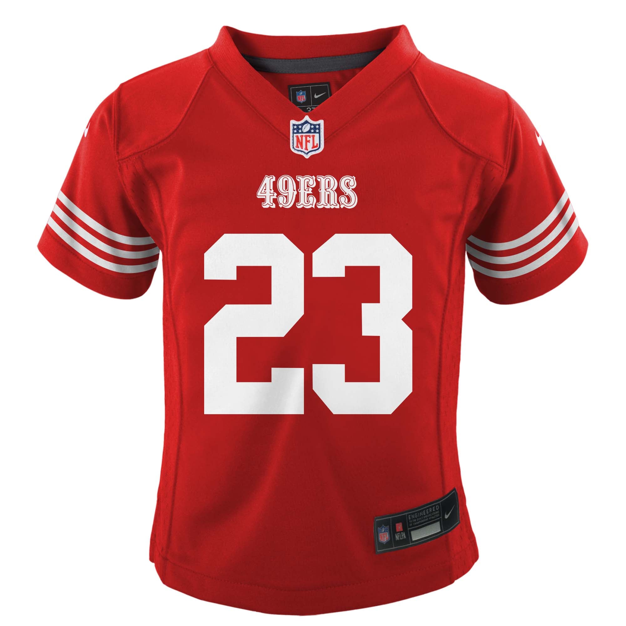 Preschool San Francisco 49ers Christian McCaffrey Scarlet Player Game Jersey JS4913 nicesnker - Image 2