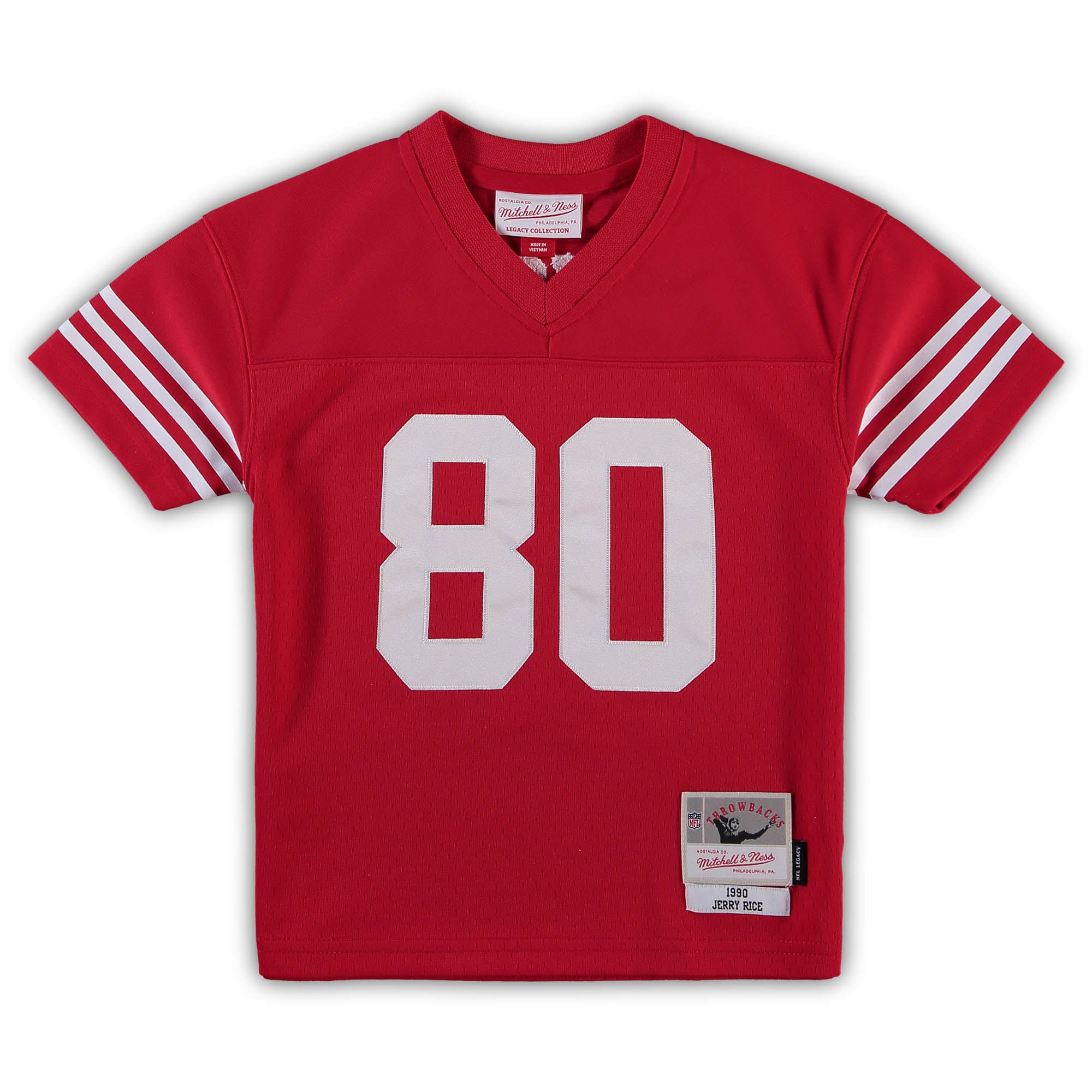 Preschool San Francisco 49ers Jerry Rice Mitchell & Ness Scarlet 1990 Retired Player Legacy Jersey JS4958 nicesnker - Image 2