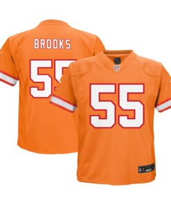 Preschool Tampa Bay Buccaneers Derrick Brooks Orange Retired Player Game Jersey JS8512 nicesnker