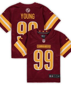 Preschool Washington Commanders Chase Young Burgundy Game Jersey JS6000 nicesnker