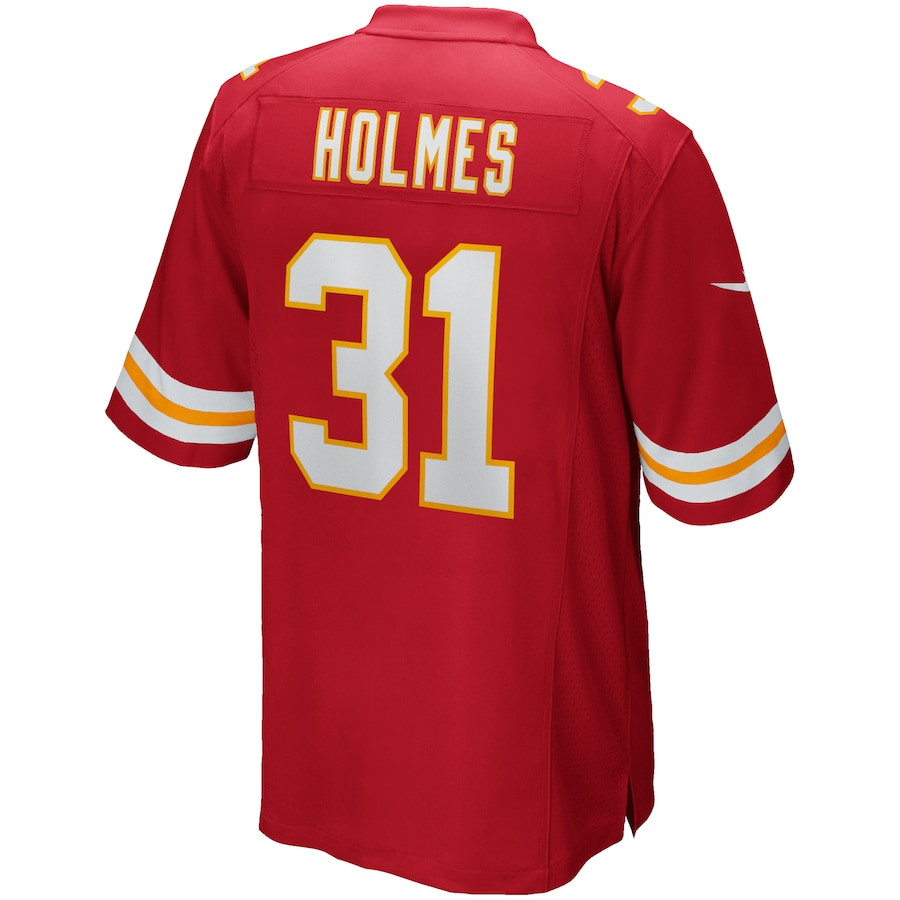 Priest Holmes 31 Kansas City Chiefs Men Game Retired Jersey - Red JS4709 nicesnker - Image 3