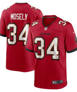 Quandre Mosely 34 Tampa Bay Buccaneers Game Men Jersey - Red JS1841 nicesnker