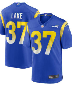 Quentin Lake 37 Los Angeles Rams Game Player Men Jersey - Royal JS8242 nicesnker