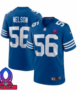 Quenton Nelson 56 Indianapolis Colts 2025 Pro Bowl Patch Game Men Jersey - Royal JS8083 nicesnker