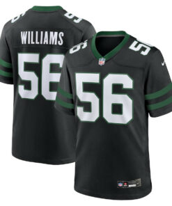 Quincy Williams 56 New York Jets Alternate Game Men Jersey - Legacy Black JS7829 nicesnker