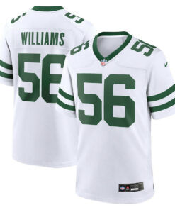 Quincy Williams 56 New York Jets Game Men Jersey - Legacy White JS8539 nicesnker