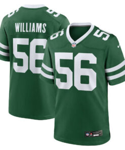 Quincy Williams 56 New York Jets Game Player Men Jersey - Legacy Green JS6441 nicesnker