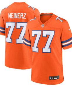 Quinn Meinerz 77 Denver Broncos Mile High Collection 1977 Throwback Player Game Men Jersey - Orange JS6693 nicesnker
