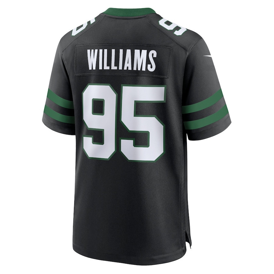 Quinnen Williams 95 New York Jets Alternate Game Jersey - Men, Legacy Black JS6553 nicesnker - Image 3