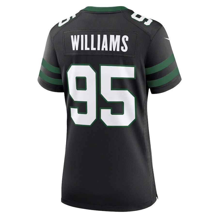 Quinnen Williams 95 New York Jets Alternate Game Women Jersey - Legacy Black JS9041 nicesnker - Image 3