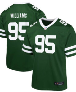 Quinnen Williams 95 New York Jets Game YOUTH Jersey - Legacy Green JS4100 nicesnker
