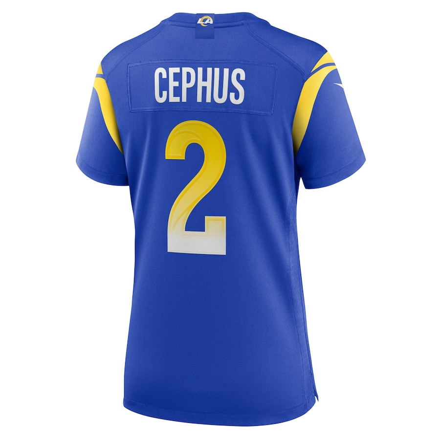Quintez Cephus 2 Los Angeles Rams Women's Team Game Jersey - Royal JS4833 nicesnker - Image 3