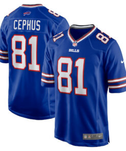 Quintez Cephus 72 Buffalo Bills Team Game Men Jersey - Royal JS2141 nicesnker