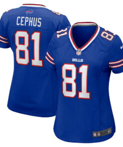 Quintez Cephus 81 Buffalo Bills Women Team Game Jersey - Royal JS3485 nicesnker