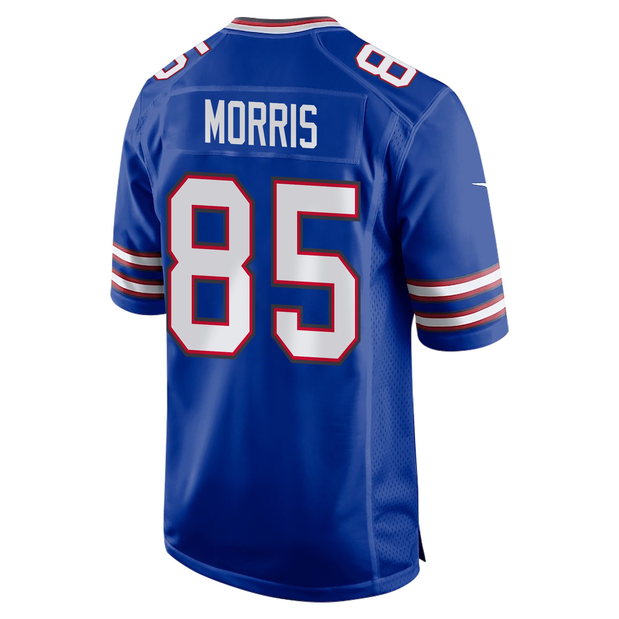 Quintin Morris 85 Buffalo Bills Super Bowl LIX Champions Patch 'New Orleans - Where Legends Are Made' EMBROIDERED Game Men Jersey - Royal JS9112 nicesnker - Image 2