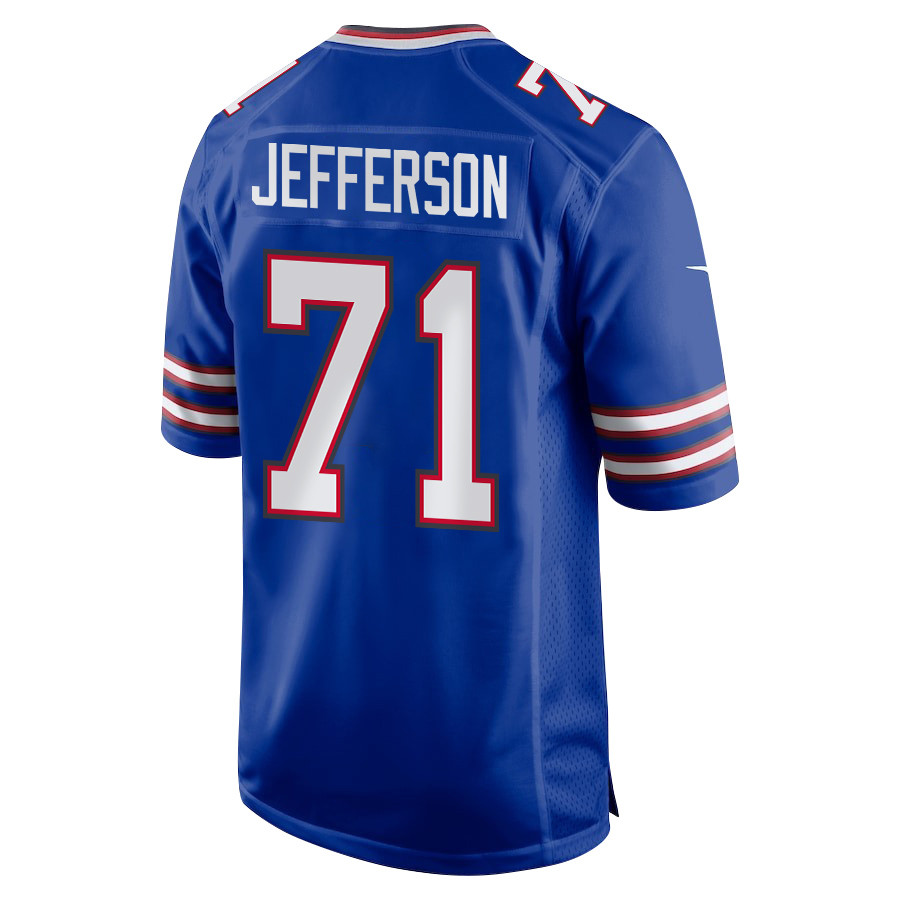 Quinton Jefferson 71 Buffalo Bills Super Bowl LIX New Orleans Patch Game Men Jersey - Royal JS6335 nicesnker - Image 2