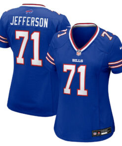 Quinton Jefferson 71 Buffalo Bills Women's Game Jersey - Royal JS4083 nicesnker