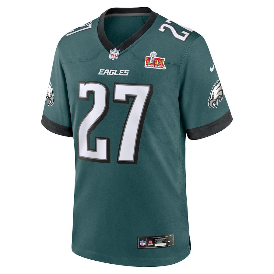 Quinyon Mitchell #27 Philadelphia Eagles Super Bowl LIX Jersey - Men's - Midnight Green JS3014 nicesnker - Image 2