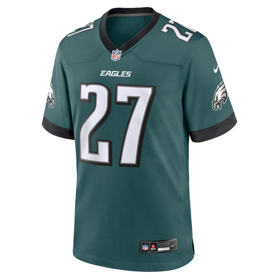 Quinyon Mitchell 27 Philadelphia Eagles Team Game Men Jersey - Midnight Green JS1495 nicesnker - Image 2