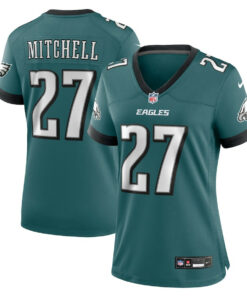Quinyon Mitchell 27 Philadelphia Eagles Women's Team Game Jersey - Midnight Green JS8892 nicesnker