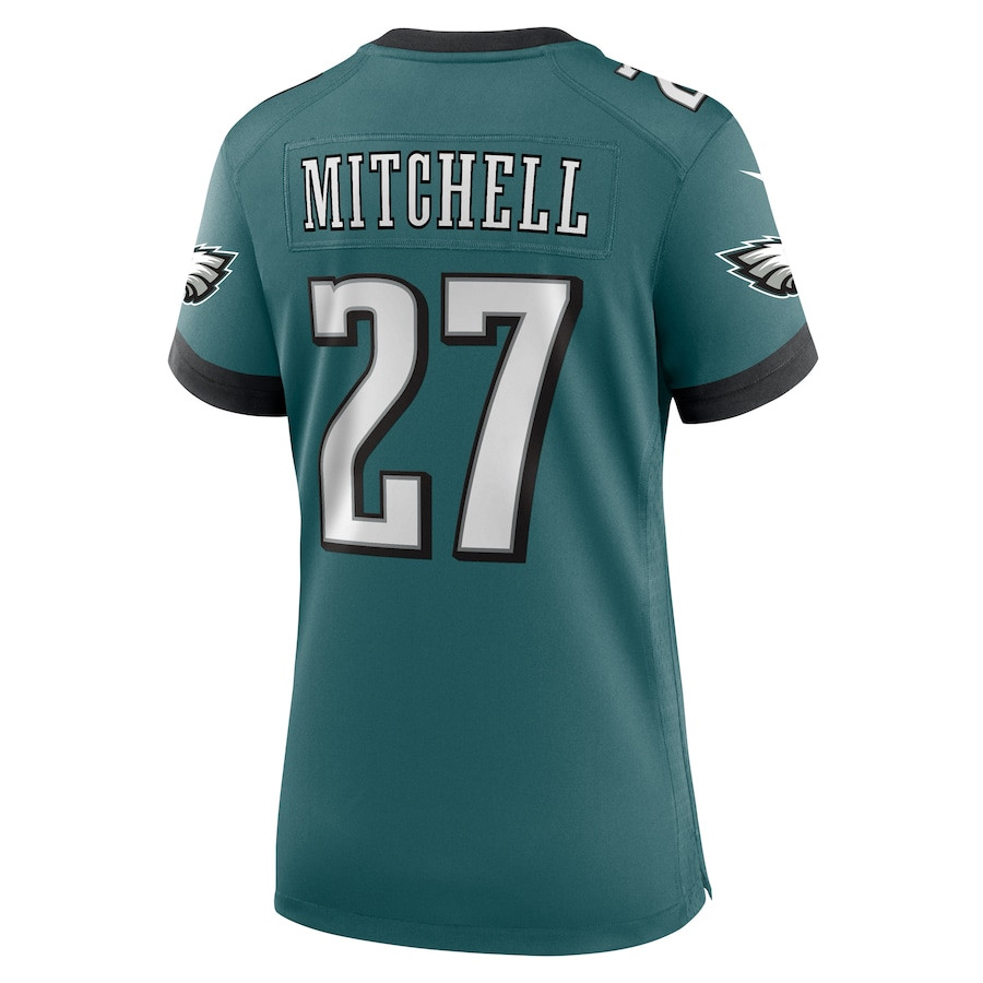 Quinyon Mitchell 27 Philadelphia Eagles Women's Team Game Jersey - Midnight Green JS8892 nicesnker - Image 3