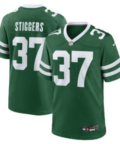 Qwan'tez Stiggers 37 New York Jets Team Game Men Jersey - Legacy Green JS7969 nicesnker