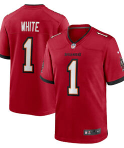 Rachaad White 1 Tampa Bay Buccaneers Men Game Jersey - Red JS2096 nicesnker
