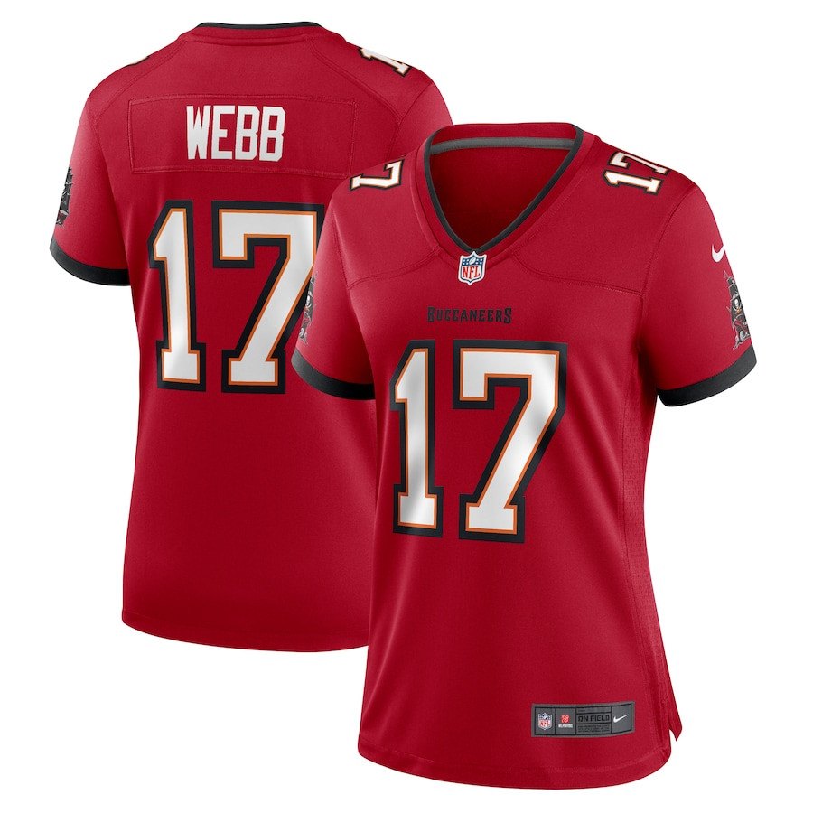 Raleigh Webb 17 Tampa Bay Buccaneers Women Game Jersey - Red JS1865 nicesnker
