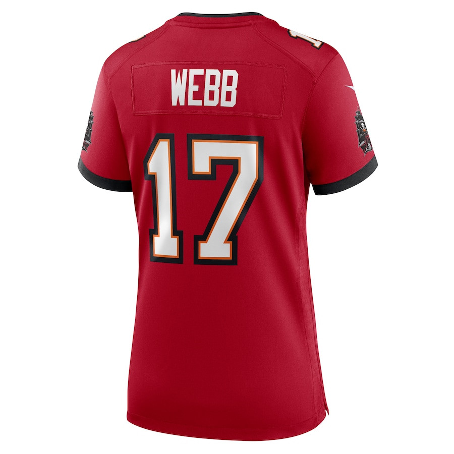 Raleigh Webb 17 Tampa Bay Buccaneers Women Game Jersey - Red JS1865 nicesnker - Image 3