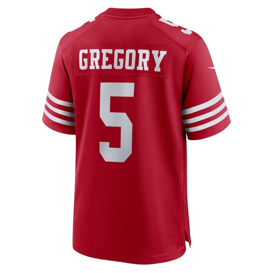 Randy Gregory 5 San Francisco 49ers Game Men Jersey - Scarlet JS7651 nicesnker - Image 3